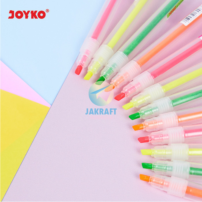 

Highlighter Neon Joyko Hl-73~76 Penanda Berwarna Model Pen Warna