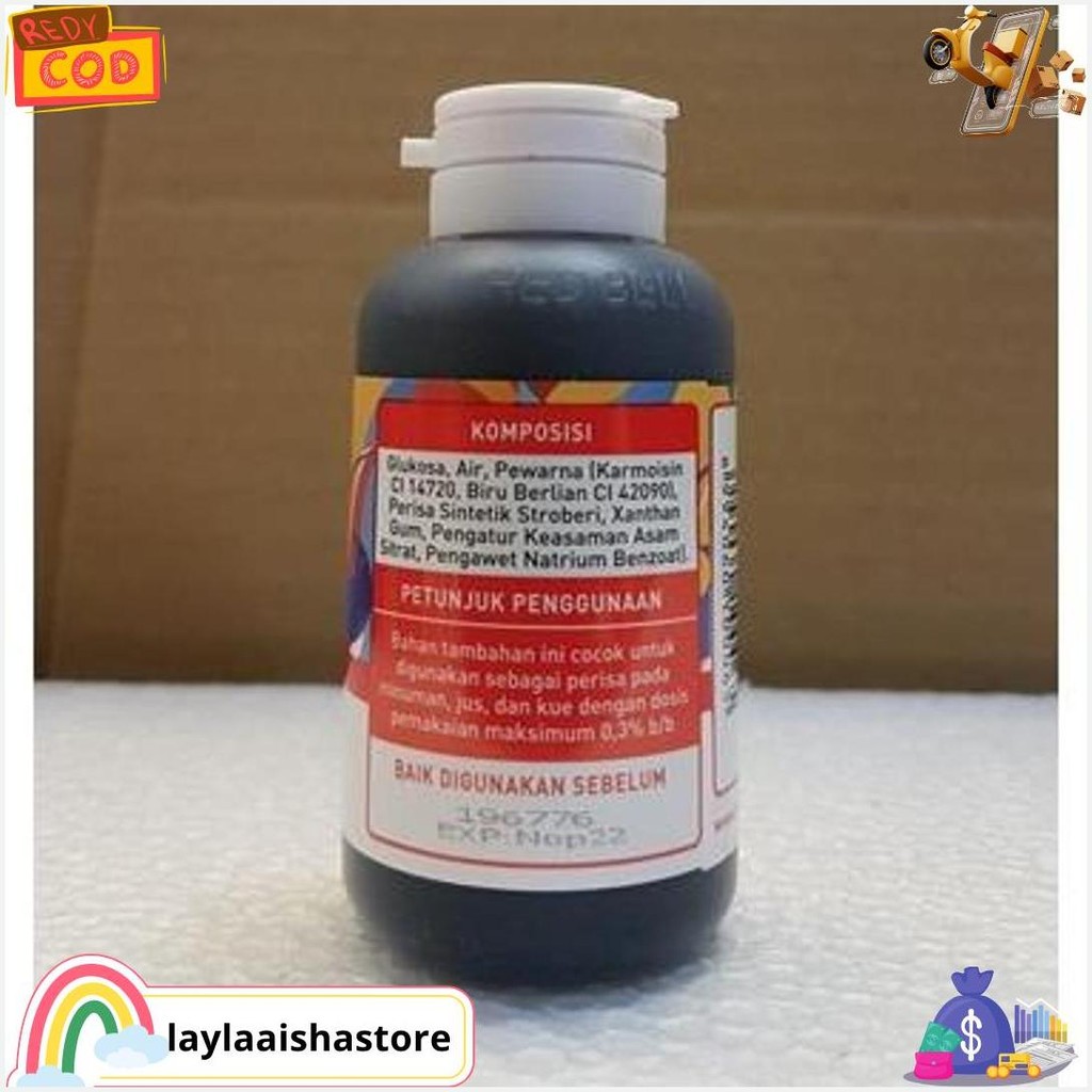 

Pewarna Dan Perisa Red Bell Rasa Strawberry 55Ml Original Produk