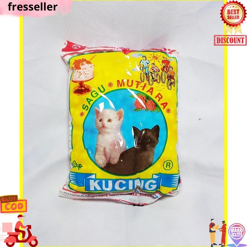 

Sagu Mutiara Cap Kucing 100 Gr - Sagu Mutiara Bj Best Seller