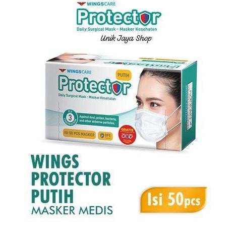 

diskon! wings care protector masker kesehatan 3ply isi 50pcs