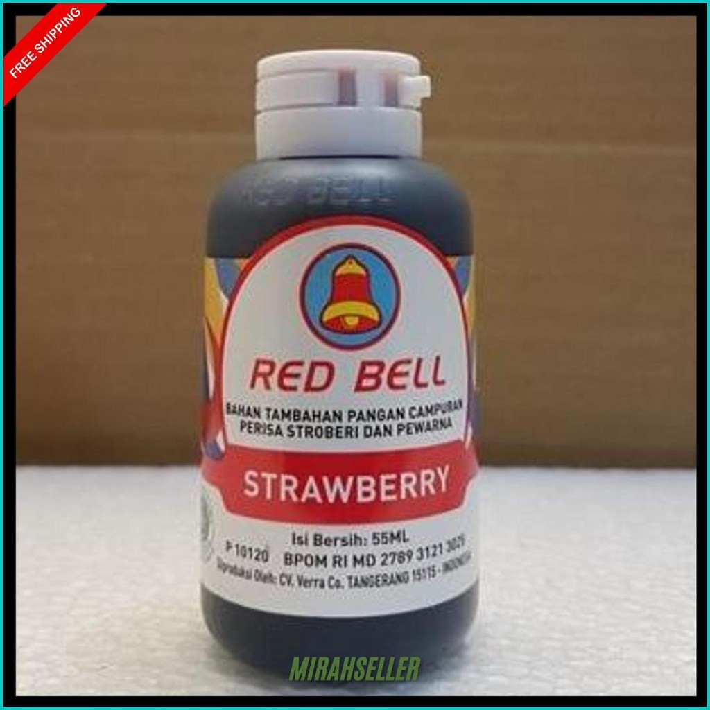 

Pewarna Dan Perisa Red Bell Rasa Strawberry 55Ml Siap Kirim