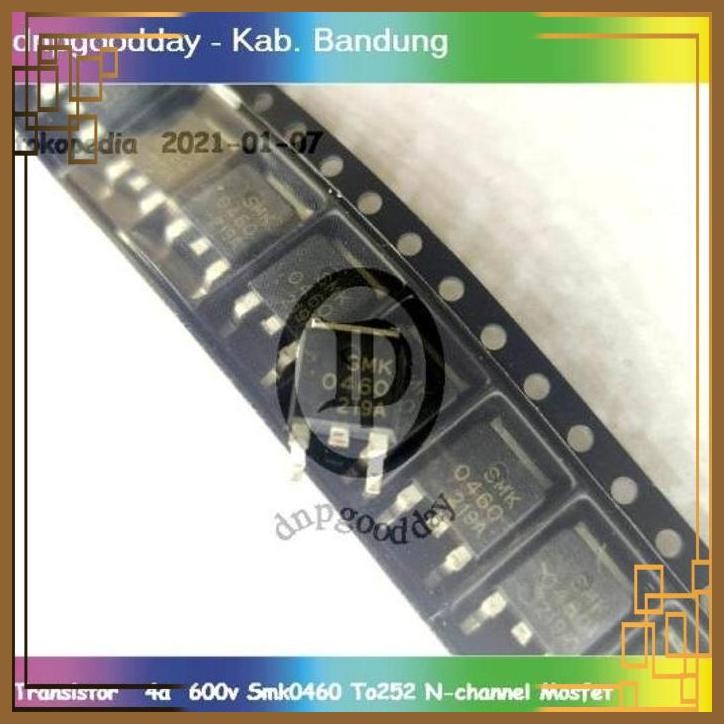 [DNP] TRANSISTOR 4A 600V SMK0460 TO252 N-CHANNEL MOSFET SMK 0460