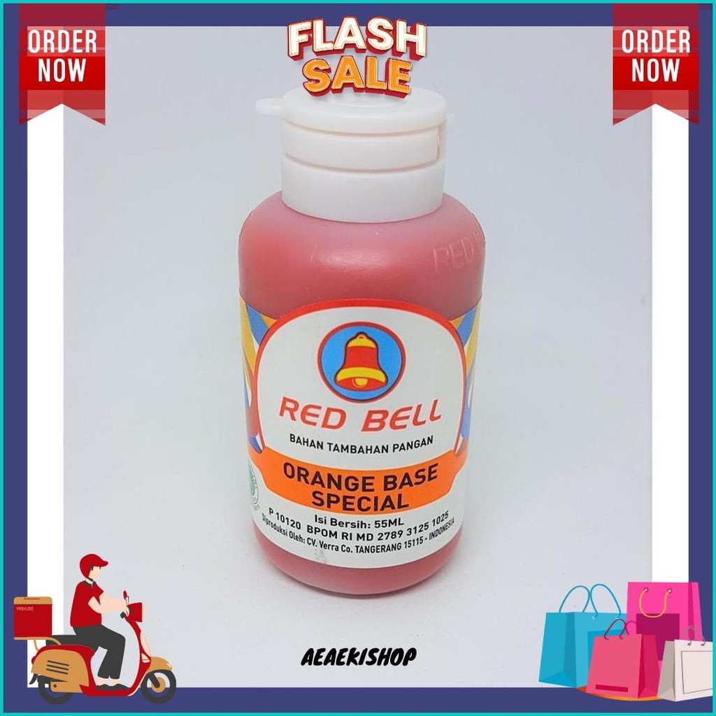 

Perasa Dan Pewarna Red Bell Rasa Orange Base Special 55Ml Termurah Banget