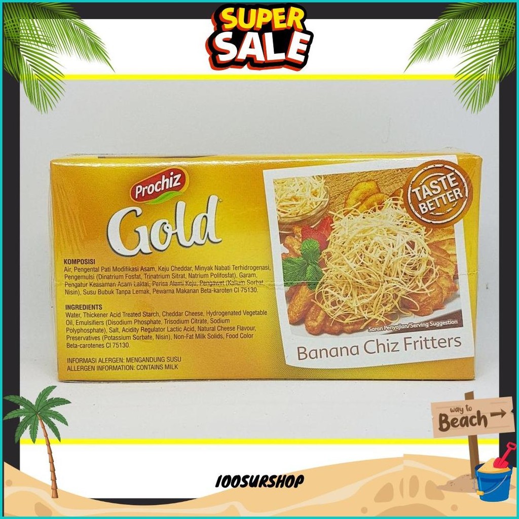 

Keju Prochiz Gold Cheddar 170 Gr Gratis Ongkir