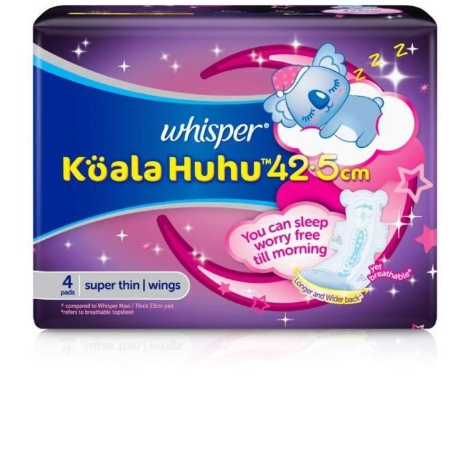 

diskon! whisper koala huhu maximum all night super thin wings