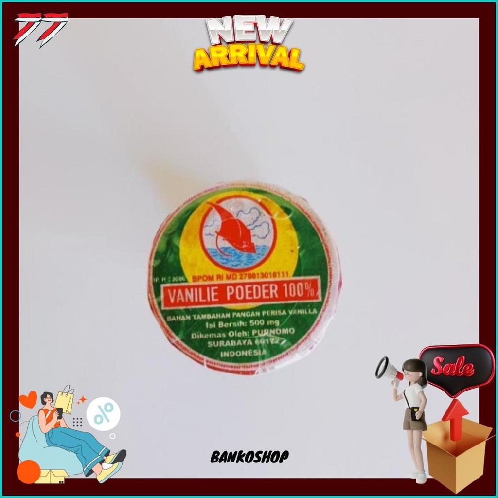 

Vanilie Powder Vanili Bubuk Cap Kapal Layar Lajar 1 Slop Termurah Banget
