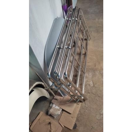 Rak Stenlis Atas Kabin/ Mahkota Stenlis For Canter Giga Elf Macan Ragasa Omplong L300 Traga Dll