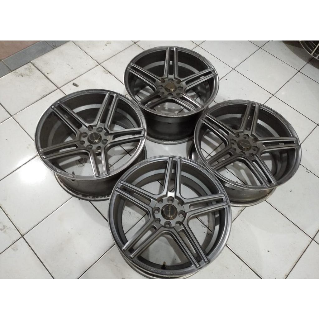 Velg Mobil Second Ring 17X7/8 Pcd 8X100-114 Warna Grey Cocok Untuk Vios Calya Sigra Brio Altis Livin