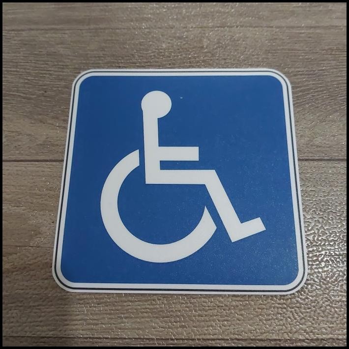 

GRATIS ONGKIR STICKER DISABLED DISABILITY SIGN !