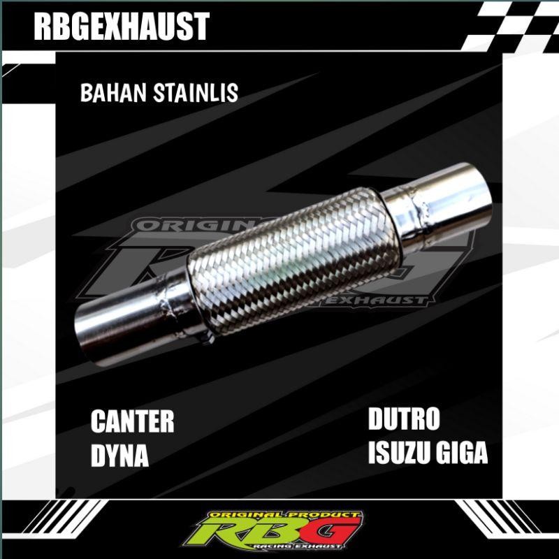 Knalpot Fleksibel Canter, Dyna , Dutro, Izusu Giga