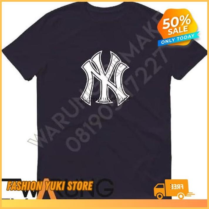 KAOS TSHIRT BAJU OBRAL COMBED 30S DISTRO MLB BASEBALL NY NEW YORK YANKEES  POLOS CUSTOM INDONESIA   