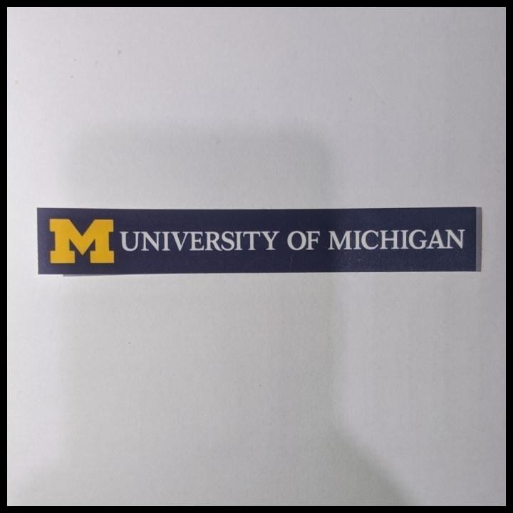 

DISKON STICKER KAMPUS UNIVERSITY OF MICHIGAN LONG SIZE !!!