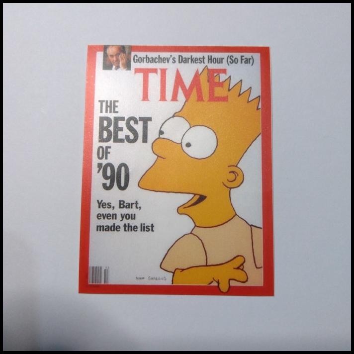 

BEST DEAL STICKER COVER MAJALAH TIME THE BEST OF 90 BART SIMPSON !!!!!!
