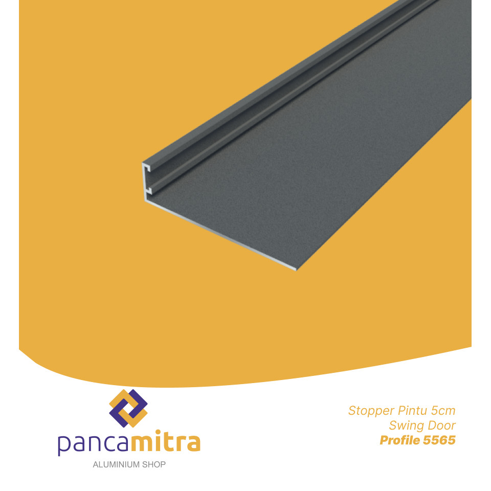 Aluminium Stopper Pintu 5cm Profile 5565 Swing Door