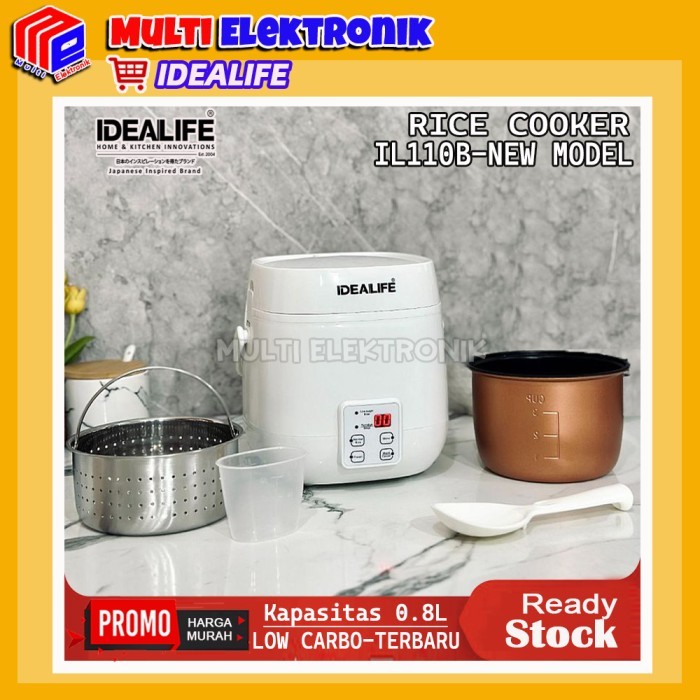 Mini Rice Cooker Idealife IL-110B / IL110B Low Carbo Low Sugar