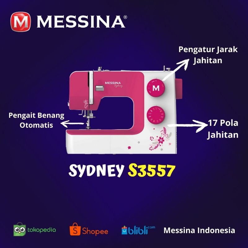 Mesin jahit Messina S3557