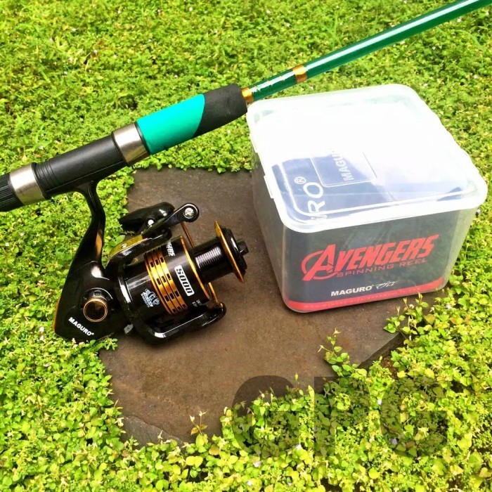 TERLARIS Set Laut Joran SDA 180 Reel Avengers 5000 kekuatan 30kg