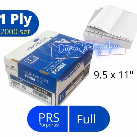 

sale! kertas faktur paperline continuous form 1 ply 9.5 x 11 inch