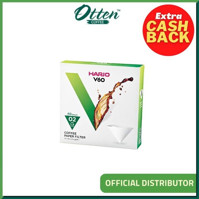 

sale! hario - v60 coffee paper filter vcf-02-40w - kertas saringan kopi