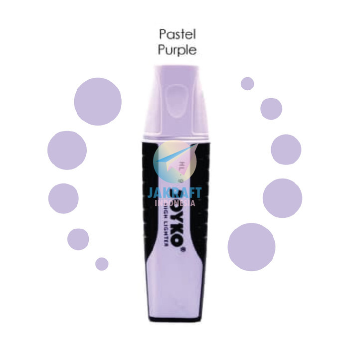 

Highlighter Marker Joyko Hl-9 Warna Ungu Purple Pastel