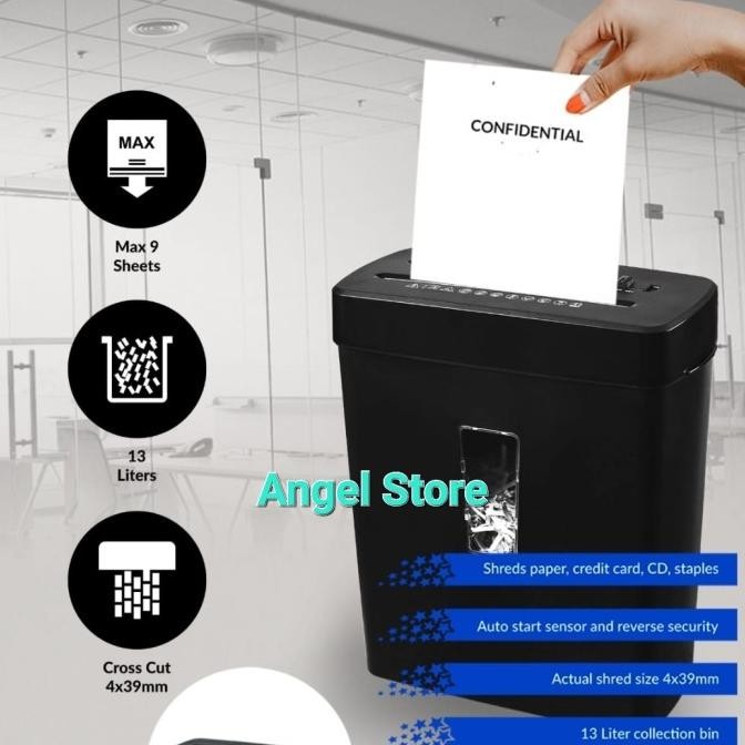 

sale! paper shredder promaxi s-360 plus - mesin penghancur pemotong kertas