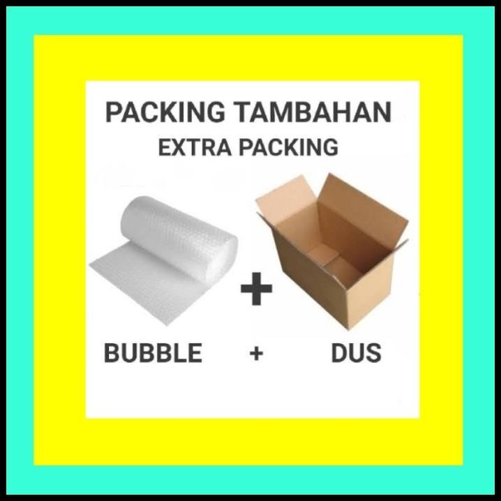 

TERMURAH EXTRA BUBBLE WRAP DUS UNTUK PENGAMAN PACKING EXTRA AMAN BARANG KECIL !!!!