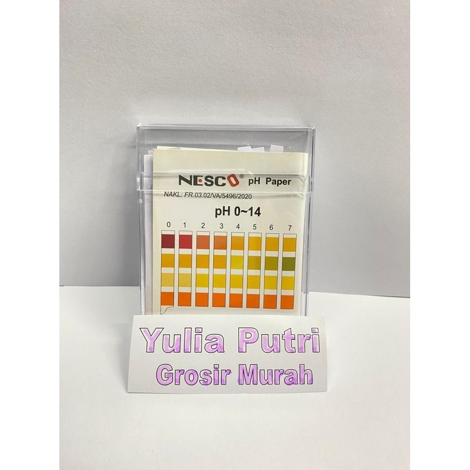 

sale! kertas ph nesco / ph paper / lakmus mengetahui kadar air ( asam,basa)