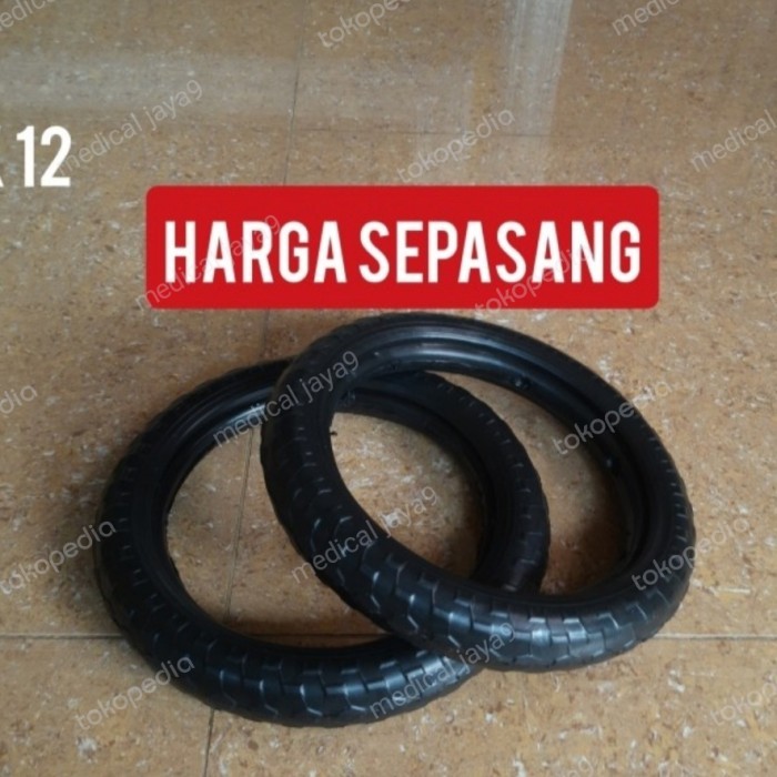 (Harga Sepasang) Ban Mati Kursi Roda Ukuran 12 Inch Gea Fs 868 Original