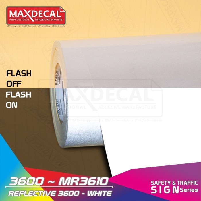 

[60cm] MAXDECAL Reflective 3600 ROLL Scotchlite Mata Kucing Reflektor