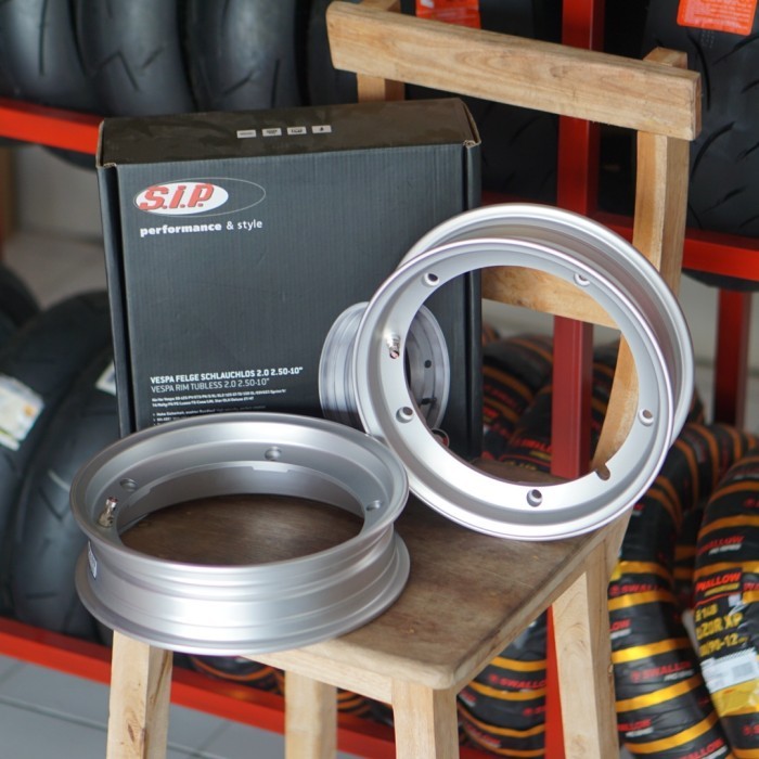 #####] Velg Vespa Px Sprint Excel Ring 10 Original SIP Germany Warna Silver