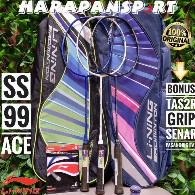RAKET BADMINTON LINING SUPER SERIES 99 ACE SS99 SS99 ACE ORIGINAL 100%