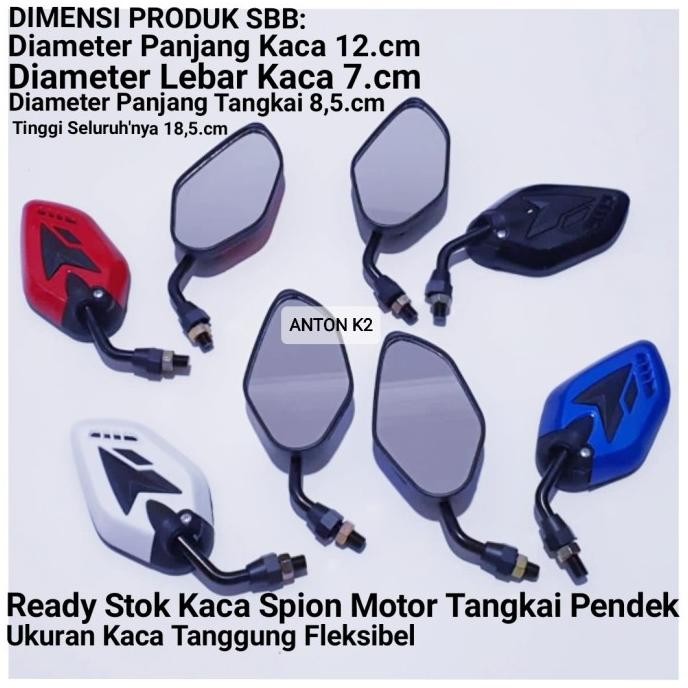 TERLARIS KACA SPION CROME CROM VARIASI MOTOR NMAX/N MAX NEW/AEROX 155/LEXI/MIO