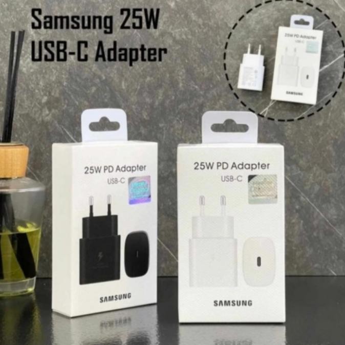 ori - adaptor / adapter / kepala charger samsung 25w type c original 25 watt