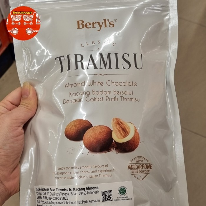 Coklat Beryls Tiramisu Classic / Beryls Tiramisu Almond White Choco
