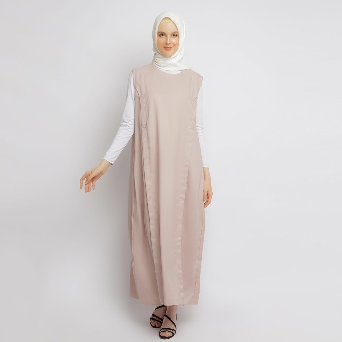 Baju Dress Inner Busui Wanita - Emikoawa Sleeveless Tanpa Lengan