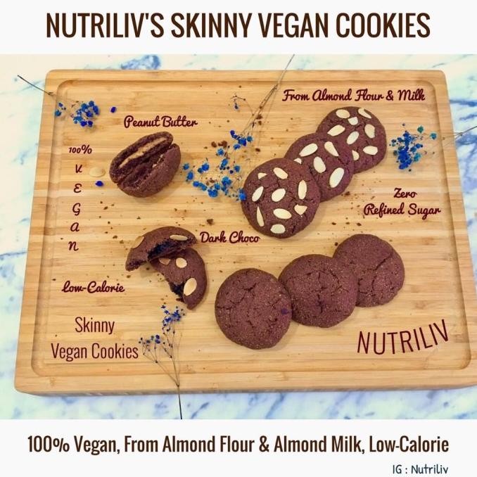 

Mixed Flavours - Skinny Vegan Cookies - Dark Choco & Peanut Butter NOV