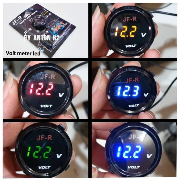 READY VOLT METER DIGITAL MODEL KOSO BULAT SLIM VOLTMETER VARIASI MOTOR DLL