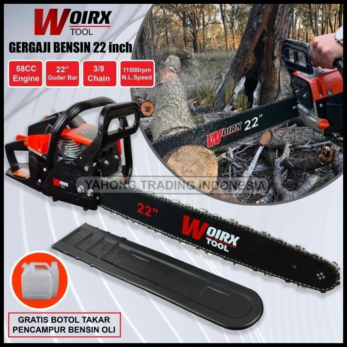 Mesin Gergaji Bensin 22 inch Chain Saw 22" Gergaji Mesin WOIRX