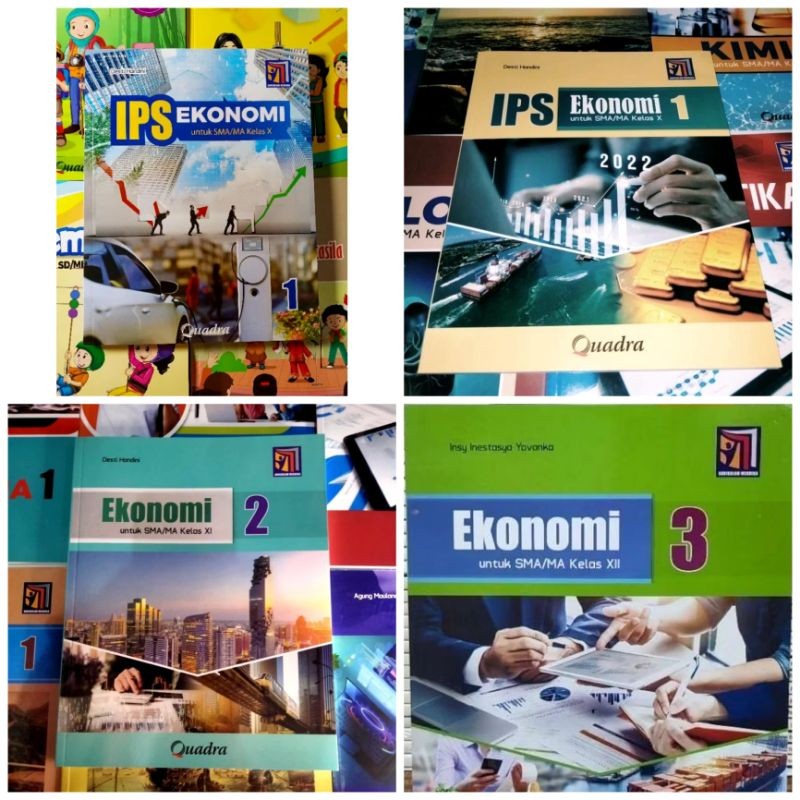 Buku SMA Ekonomi Quadra Kelas 10-12 Kurikulum Merdeka