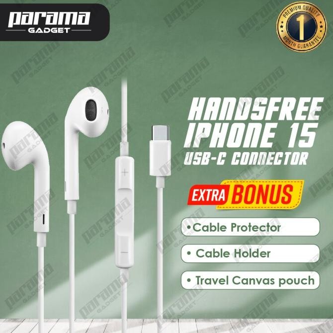 Sale Earphone Handsfree Headset For Iphone 15 16 Ori 200%