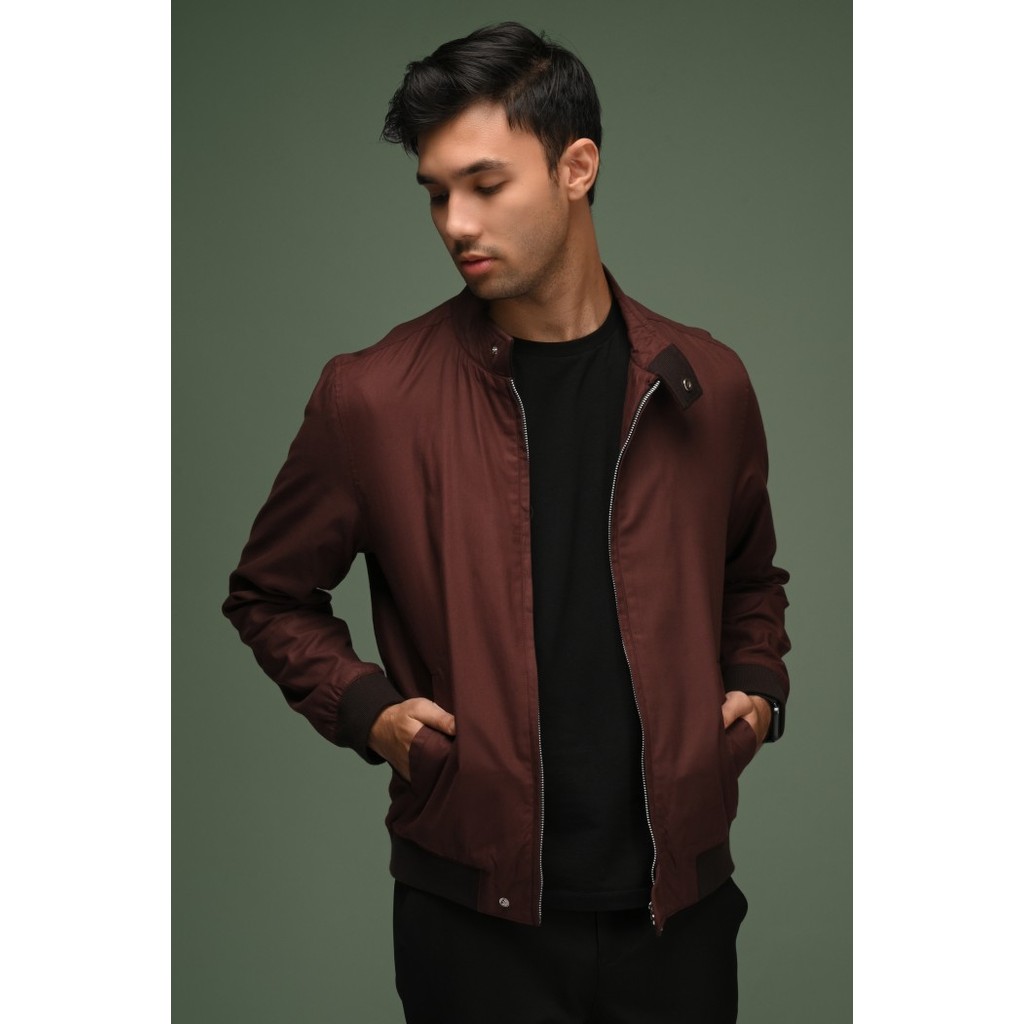 JAKET PREPP STUDIO HARRINGTON JACKET BROWN