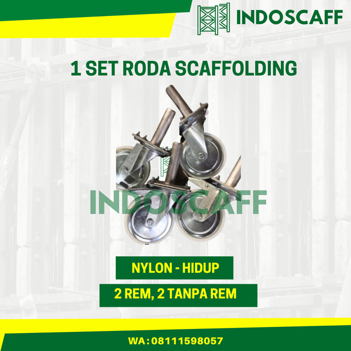 Terbaru Roda Scaffolding Steger - Nylon