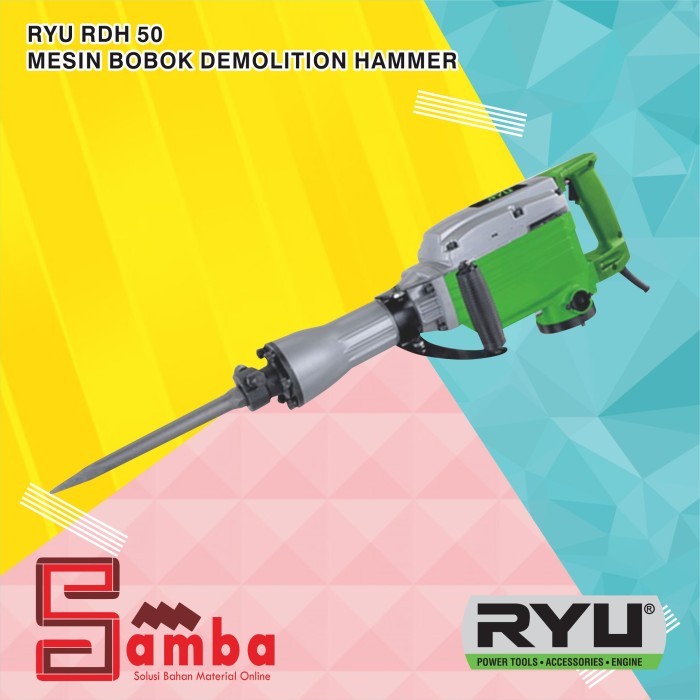 Promo Ryu Rdh 50 Demolition Hammer Jack Hammer Ryu Mesin Bobok