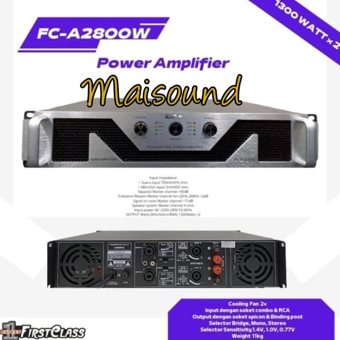 Promo Power Amplifier Firstclass  Fc A2800W Fca2800W Fca 2800W Original