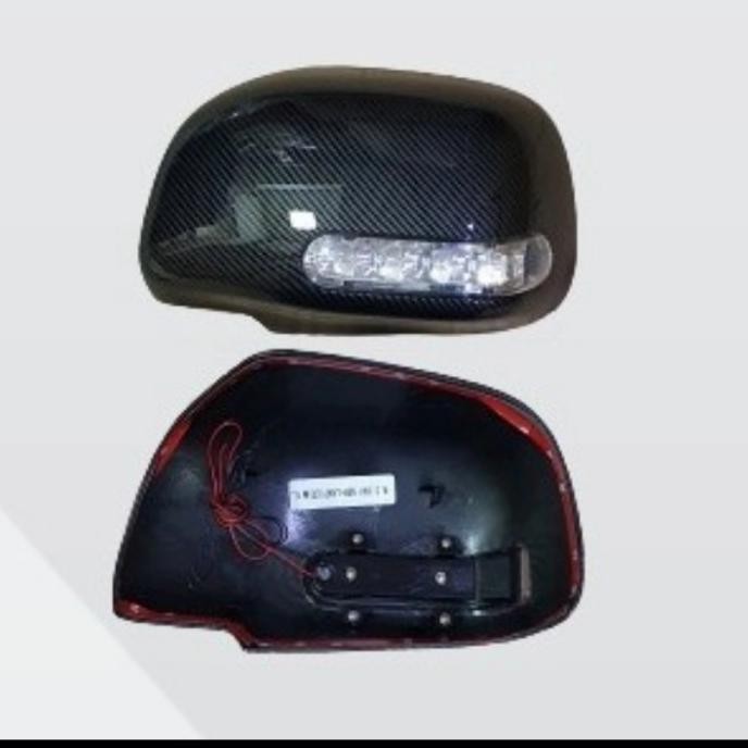 COVER SPION CARBON LAMPU INNOVA LAMA 2005+2011