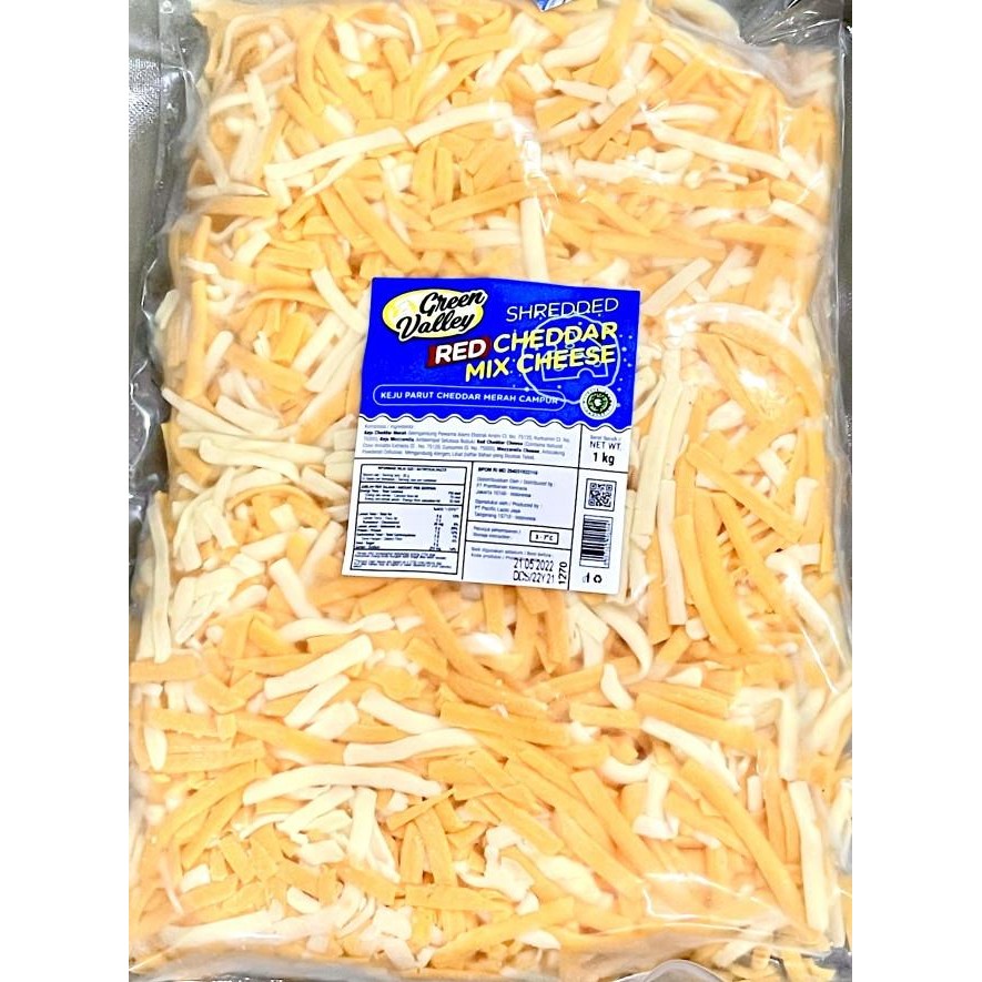 

Green Valley Hredded Red Cheddar Cheee 1G Mozzarella