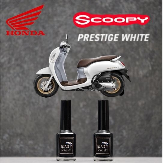 TERLARIS Cat Oles Prestige White Honda Scoopy Mutiara Putih kekuningan Doff Dof