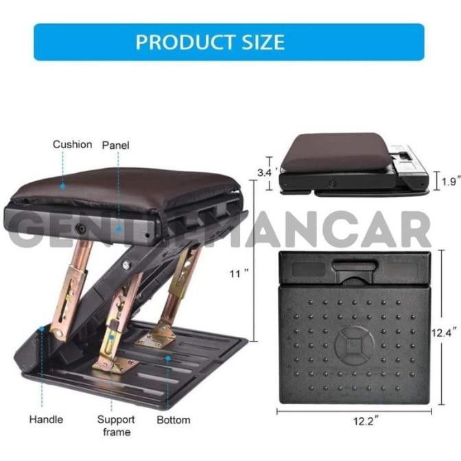 Car Footrest Portable Sandaran Tatakan Kaki Bantal Mobil Foot Rest