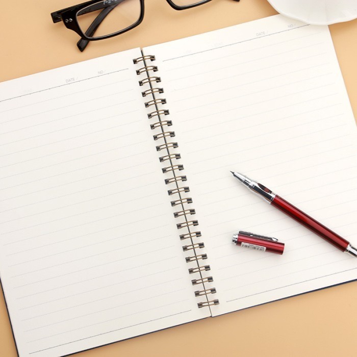 

Notebook Ring A5 Hard Cover Kertas Garis Buku Catatan - 5857