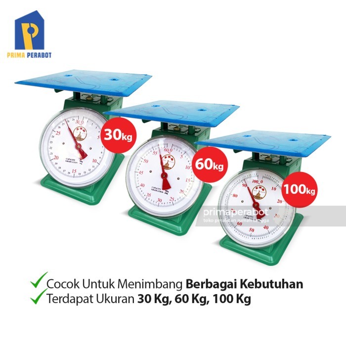 Timbangan Duduk Datar 100 Kg Timbangan Besi Jarum Five Goats
